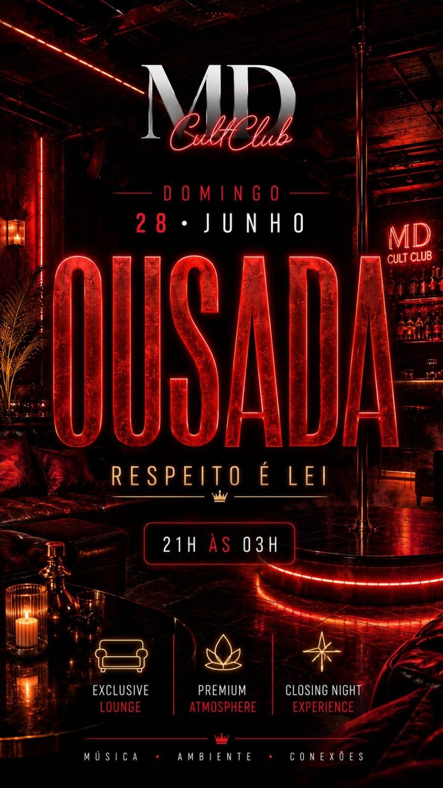 Cartaz do evento Domingo Ousada