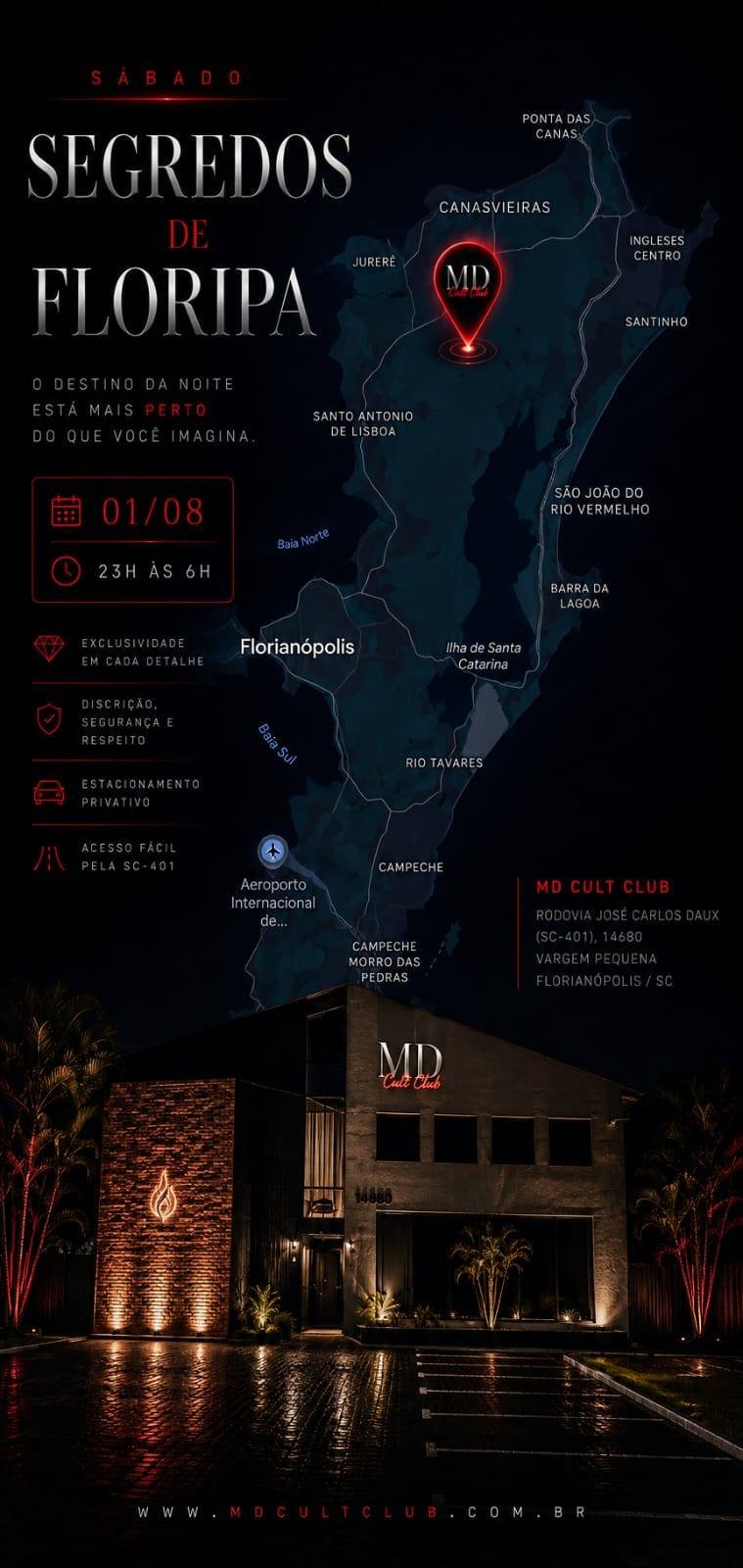 Cartaz do evento Segredos de Floripa