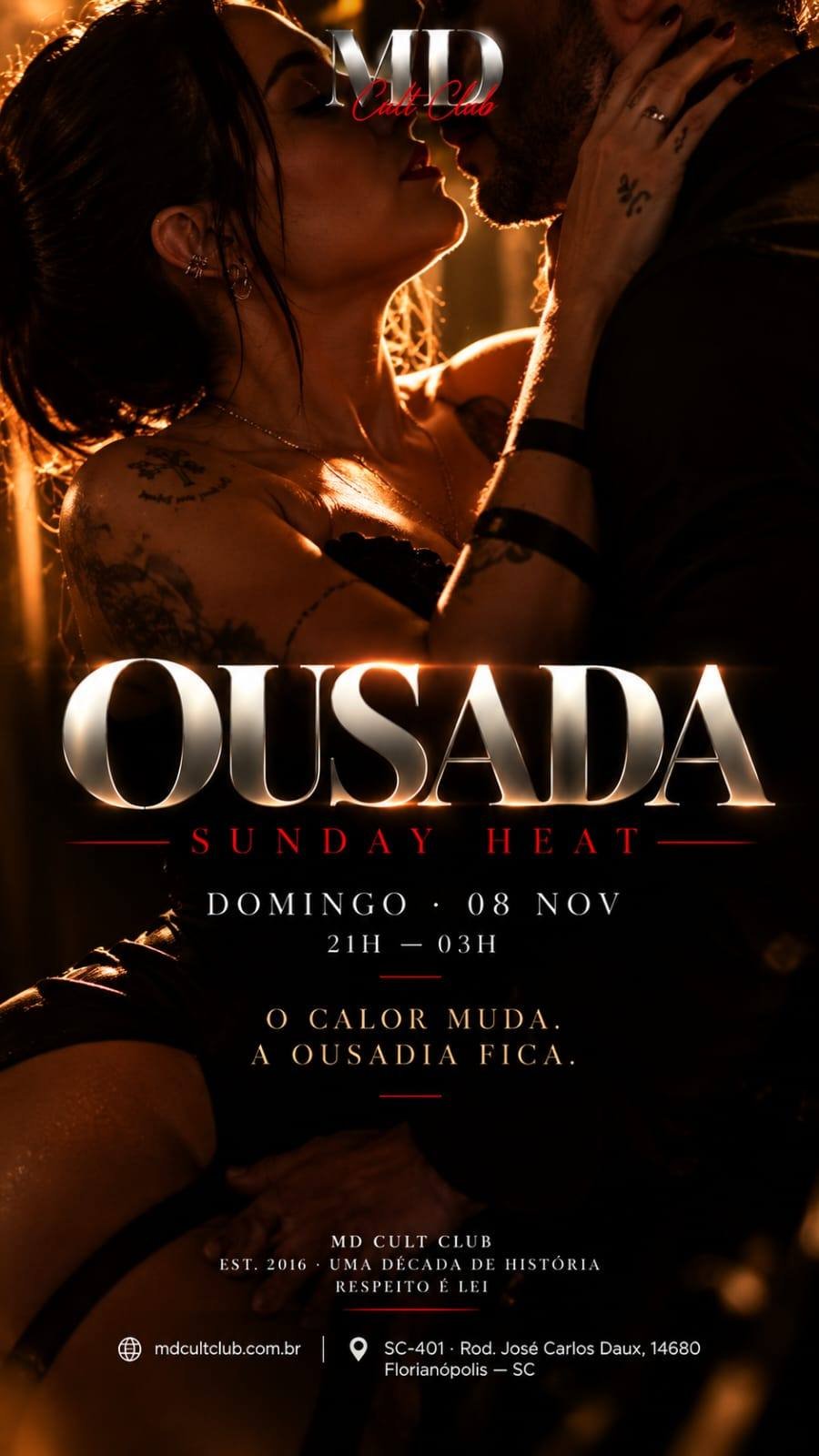 Cartaz do evento Domingo Ousada | Sunday Heat