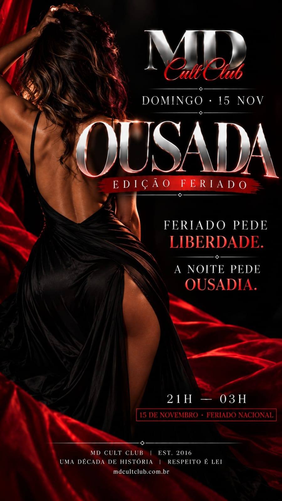 Cartaz do evento Domingo Ousada | Edição Feriado