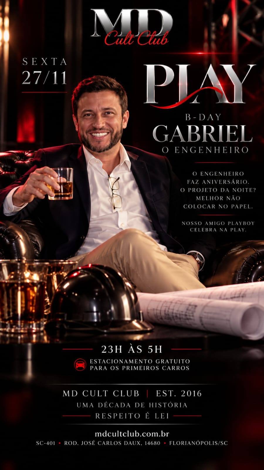 Cartaz do evento Play | B-Day Gabriel