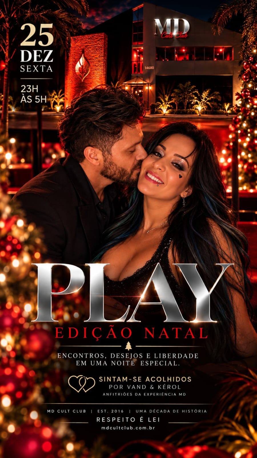 Cartaz do evento Play · Edição Natal