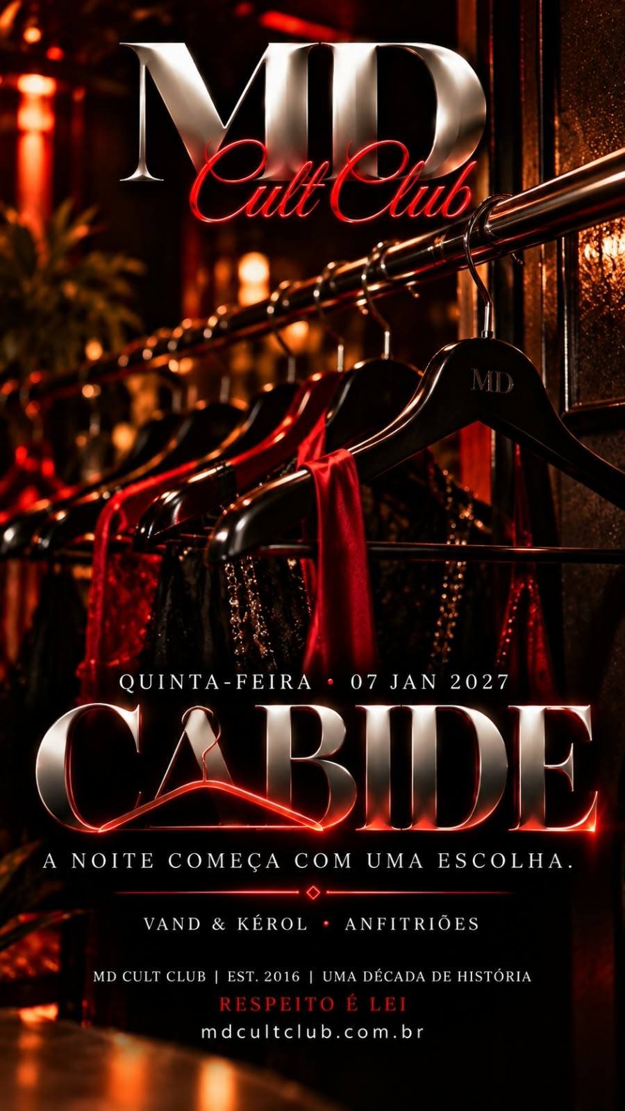 Cartaz do evento Cabide