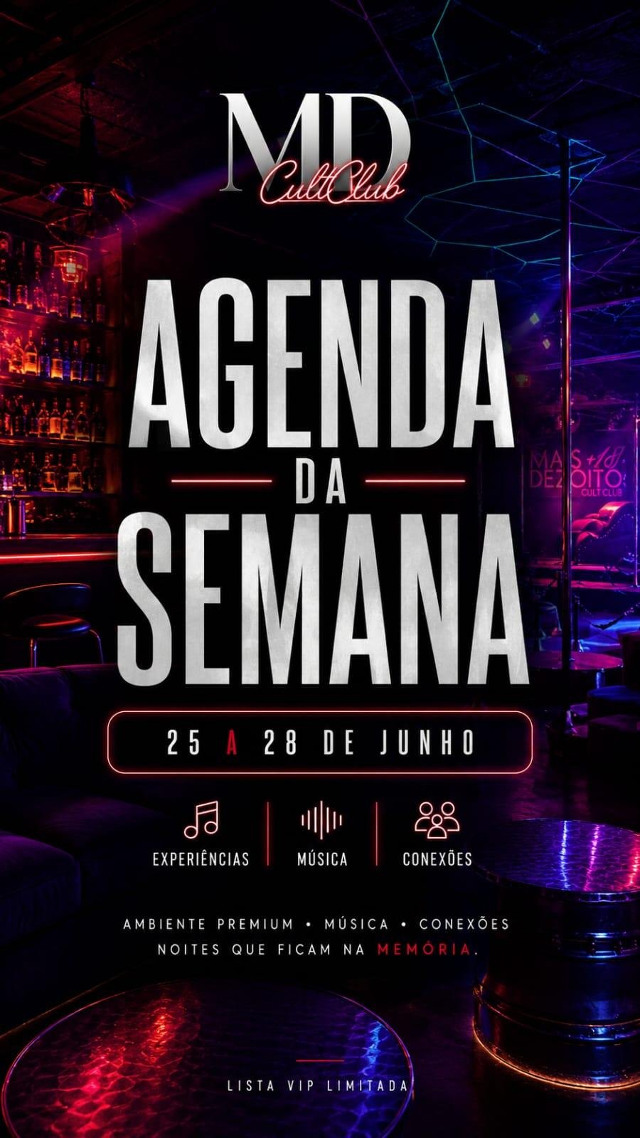 Agenda — Esta semana na MD Cult Club